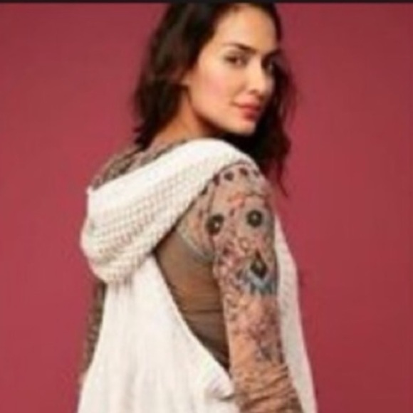 FREE PEOPLE HOODED SWEATER VEST MED - Picture 8 of 8